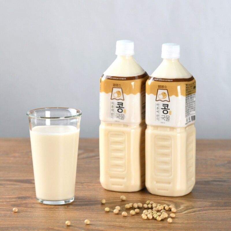 농업회사법인 하루에한모,[댐양소] 국산콩 전통방식 진한 콩물 1000ml X 2입 (2L)